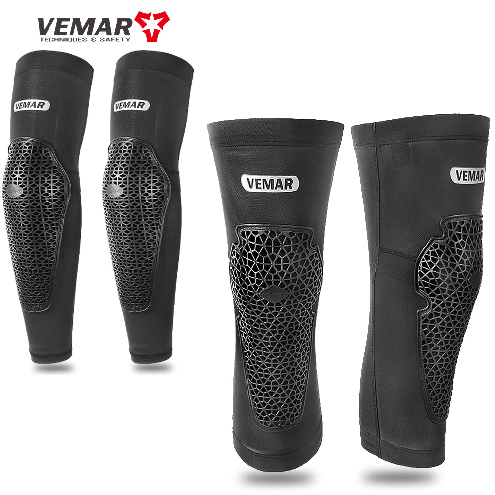 Mtb Elbow Pad - Vemar สนับเข่าสำหรับขี่มอเตอร์ไซค์ฤดูร้อนทนทานป้องกันการตกสำหรับกลางแจ้งขี่จักรยานป้องกันเข่า MTB ATV รถมอเตอร์ครอสออฟโรดแผ่นสวมข้อศอก