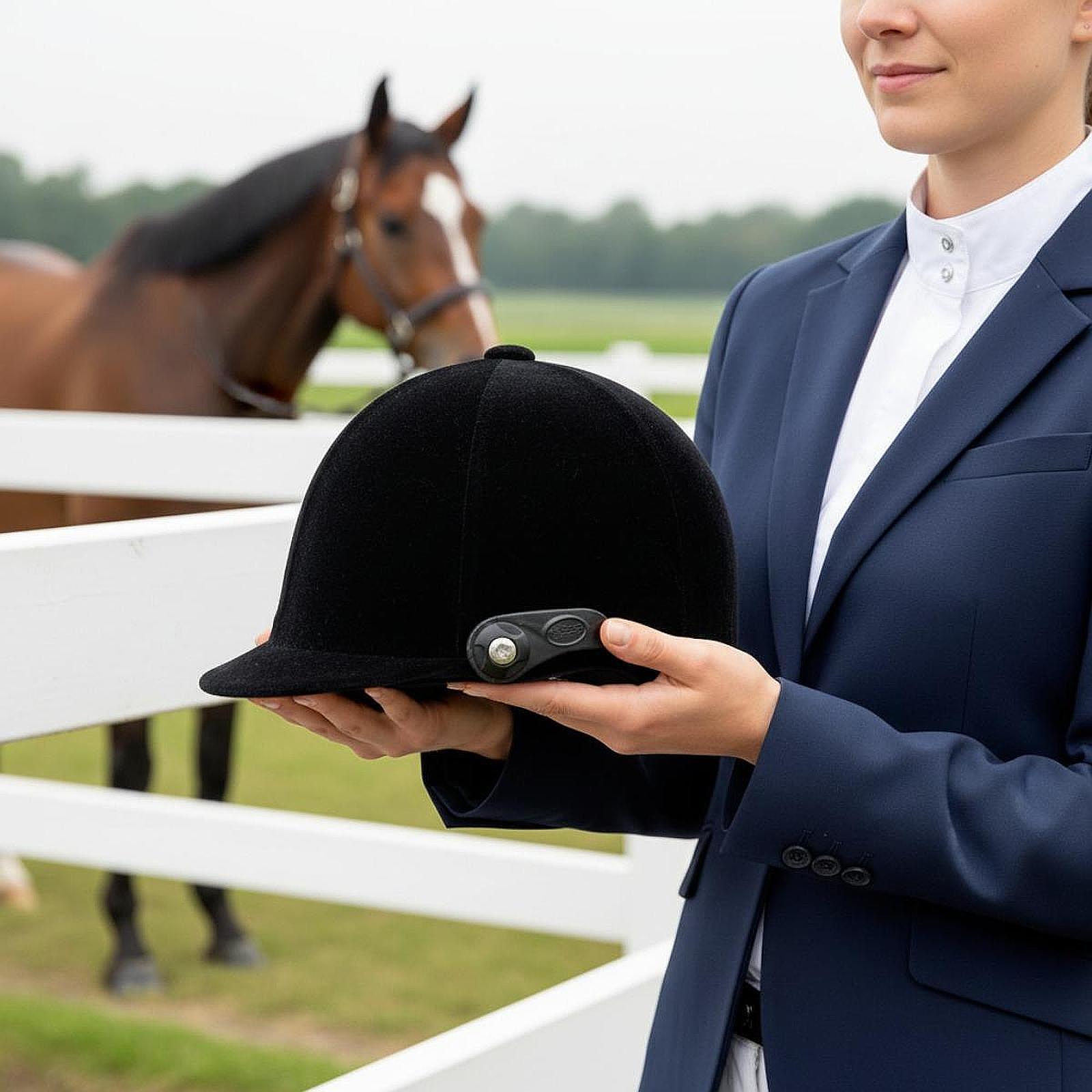 Equestrian Helmet - หมวกขี่ม้า ระบายอากาศได้ดี ป้องกันศีรษะ อุปกรณ์ขี่ม้าสำหรับเด็ก ปรับขนาดได้ เหมาะสำหรับการฝึกขี่ม้ากลางแจ้ง