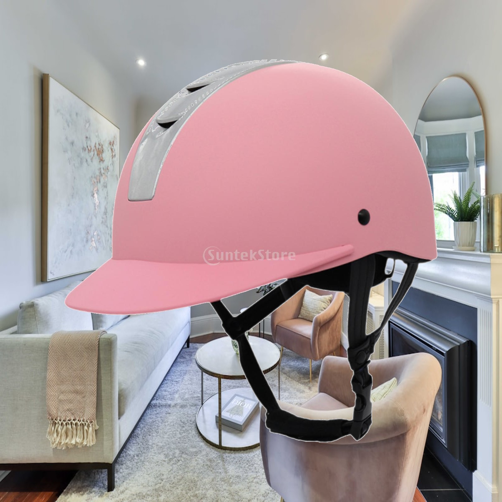 Equestrian Helmet - หมวกขี่ม้าที่สวมใส่สบาย ซับในแบบซักได้ หมวกป้องกัน อุปกรณ์ขี่ม้าสำหรับการปั่นจักรยานเสือภูเขาและกีฬา