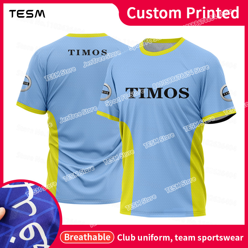 Outdoor Sportsman Group - TESM เสื้อยืดแบบกําหนดเองกีฬาตาข่ายระบายอากาศแขนสั้นโลโก้ที่กําหนดเองเสื้อโฆษณาลําลองกลางแจ้งกลุ่มเสื้อคอทีม