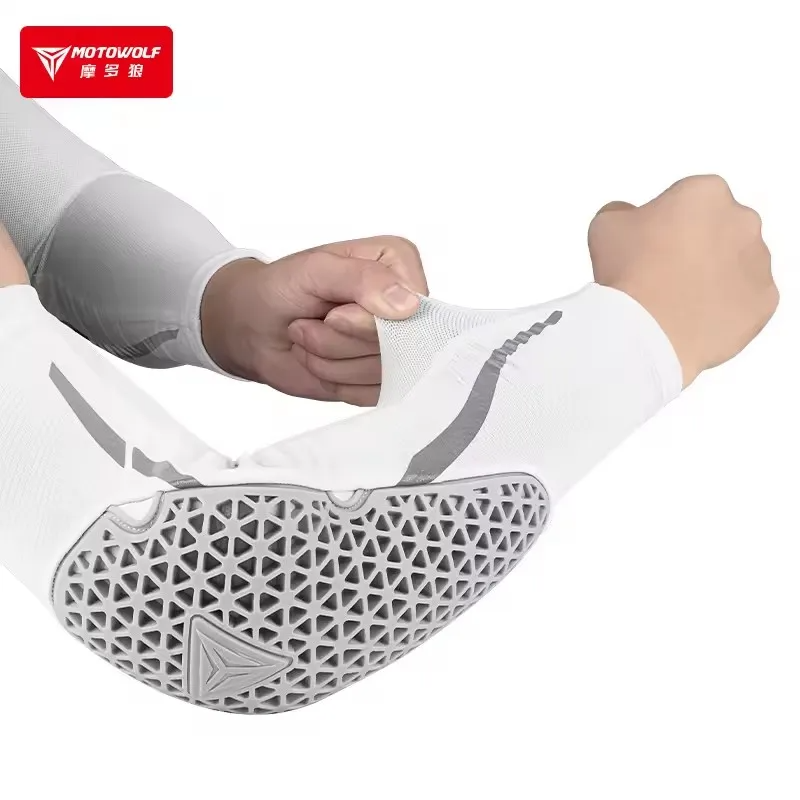Mtb Elbow Pad - แผ่นรองข้อศอกสำหรับรถจักรยานยนต์ ระบายอากาศได้ดีในฤดูร้อน ปลอกแขนป้องกันข้อศอกสำหรับมอเตอร์ครอส ปลอกแขนป้องกันสำหรับปั่นจักรยานเสือภูเขา อุปกรณ์สำหรับรถจักรยานยนต์