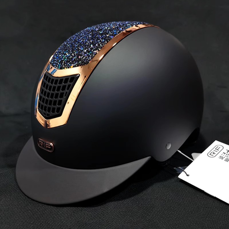Equestrian Helmet - หมวกขี่ม้า, หมวกนิรภัยสำหรับเด็กแบบ unisex, หมวกขี่ม้าสำหรับการแข่งขันและการฝึกซ้อม, อุปกรณ์ขี่ม้า, Bashlong