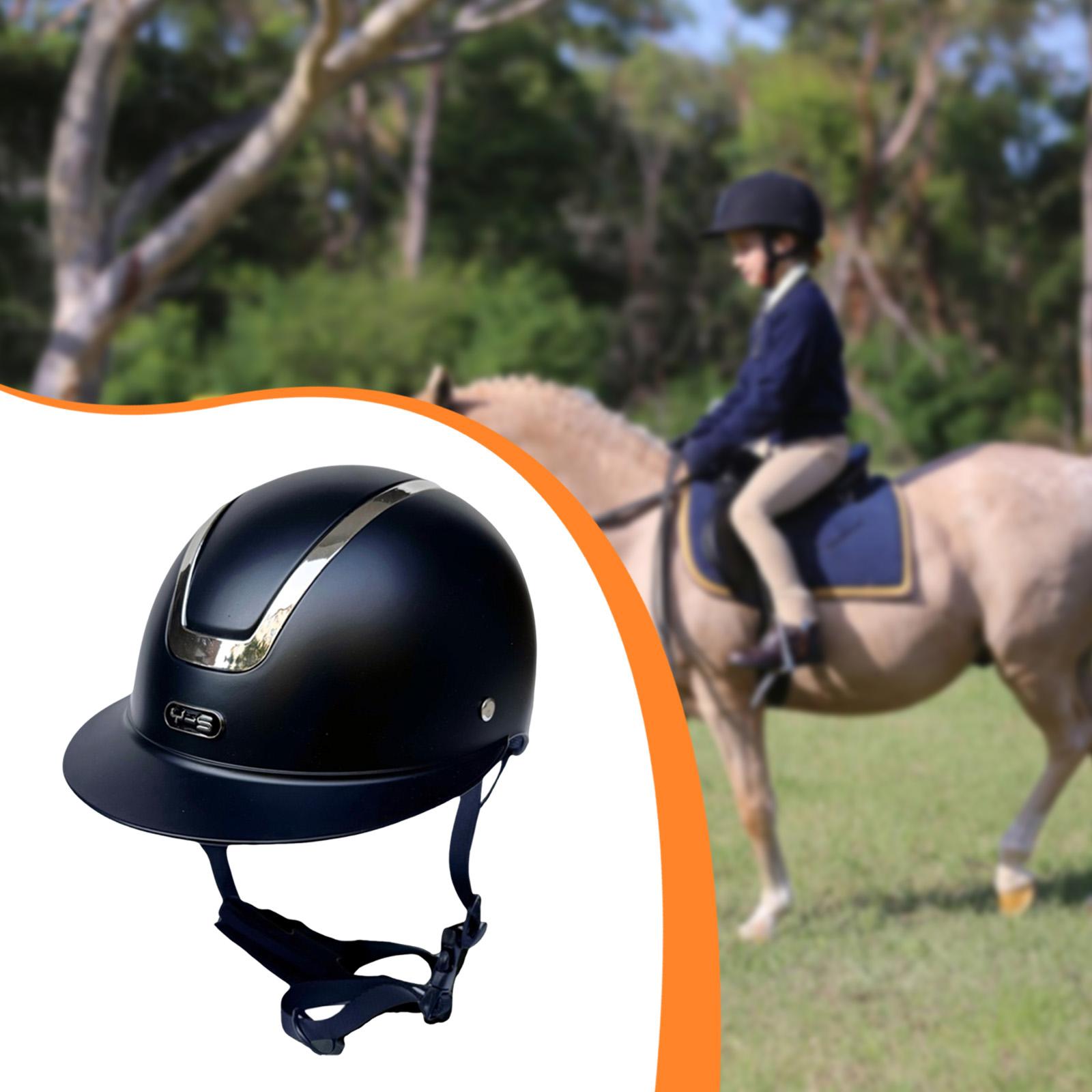 Equestrian Helmet - หมวกกันน็อคสำหรับเด็ก ปรับขนาดได้ สำหรับกิจกรรมกลางแจ้ง ทนต่อแรงกระแทก เพื่อความปลอดภัยในการเล่นกีฬาสำหรับเยาวชน