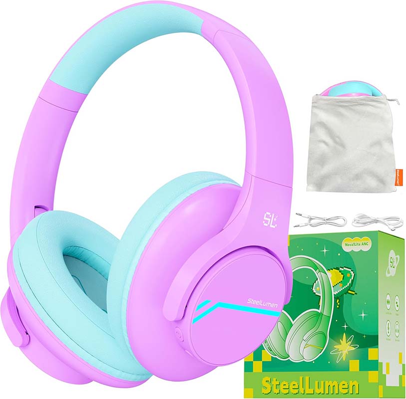 Outdoor Sport Activities For Kids - หูฟังตัดเสียงรบกวนสำหรับเด็ก Nova1Lite ปรับระดับเสียงได้ 74/85/94dB เชื่อมต่อไร้สายด้วยบลูทูธ 5.3