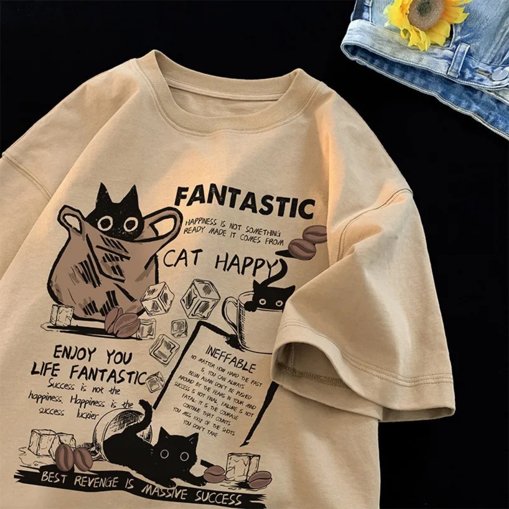 เสื้อยืดผู้ชายลายการ์ตูนแมว 3  - Outdoor Sportsman Group บทวิจารณ์และราคา