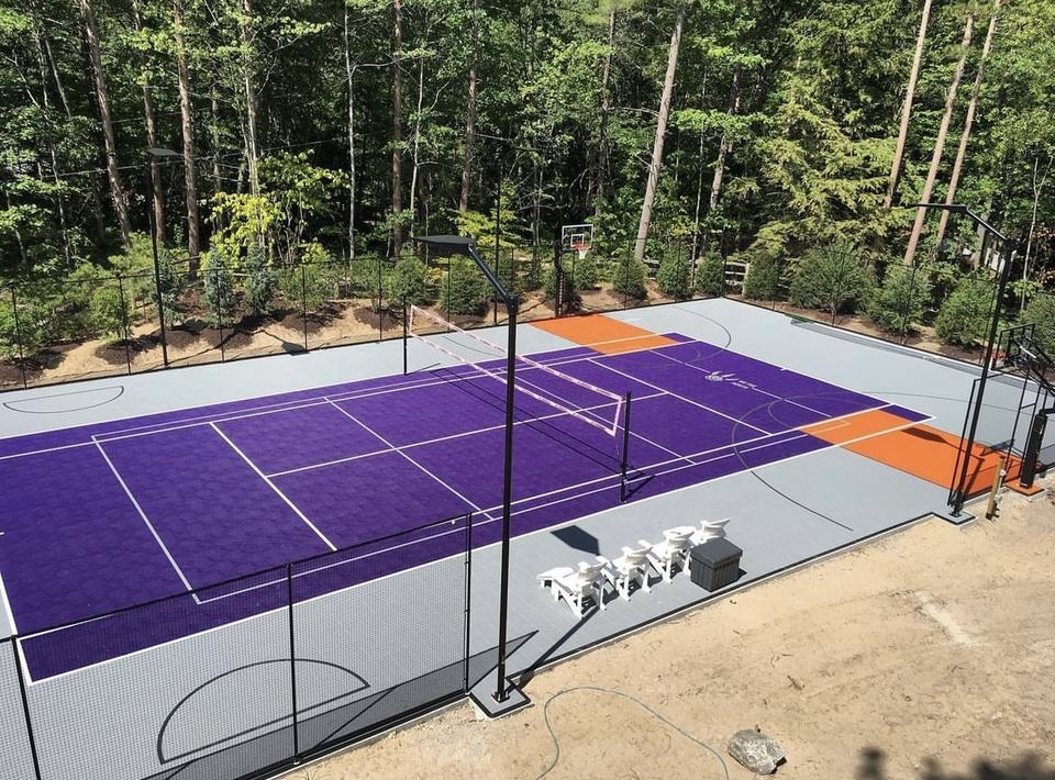 กระเบื้องปูพื้นสนามบาสเก็ตบอลก - Outdoor Sport Floor Tiles บทวิจารณ์และราคา