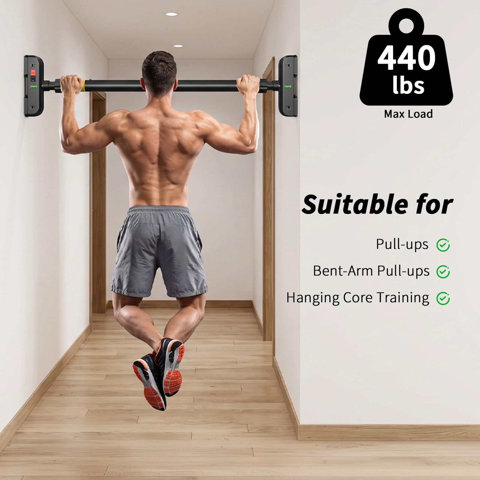 บาร์โหนติดประตู ไม่ต้องใช้สกรู - Outdoor Sport Bar บทวิจารณ์และราคา