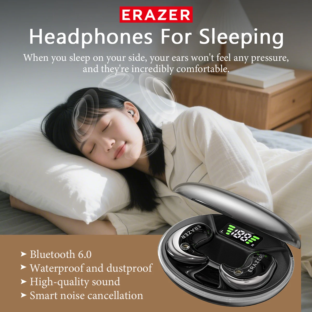 หูฟังบลูทูธแบบอินเอียร์ EARZER - Outdoor Sport Bar บทวิจารณ์และราคา